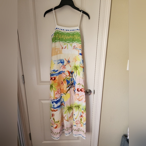 C&C California Dresses & Skirts - C&C California Tropical Linen Blend Maxi Dress